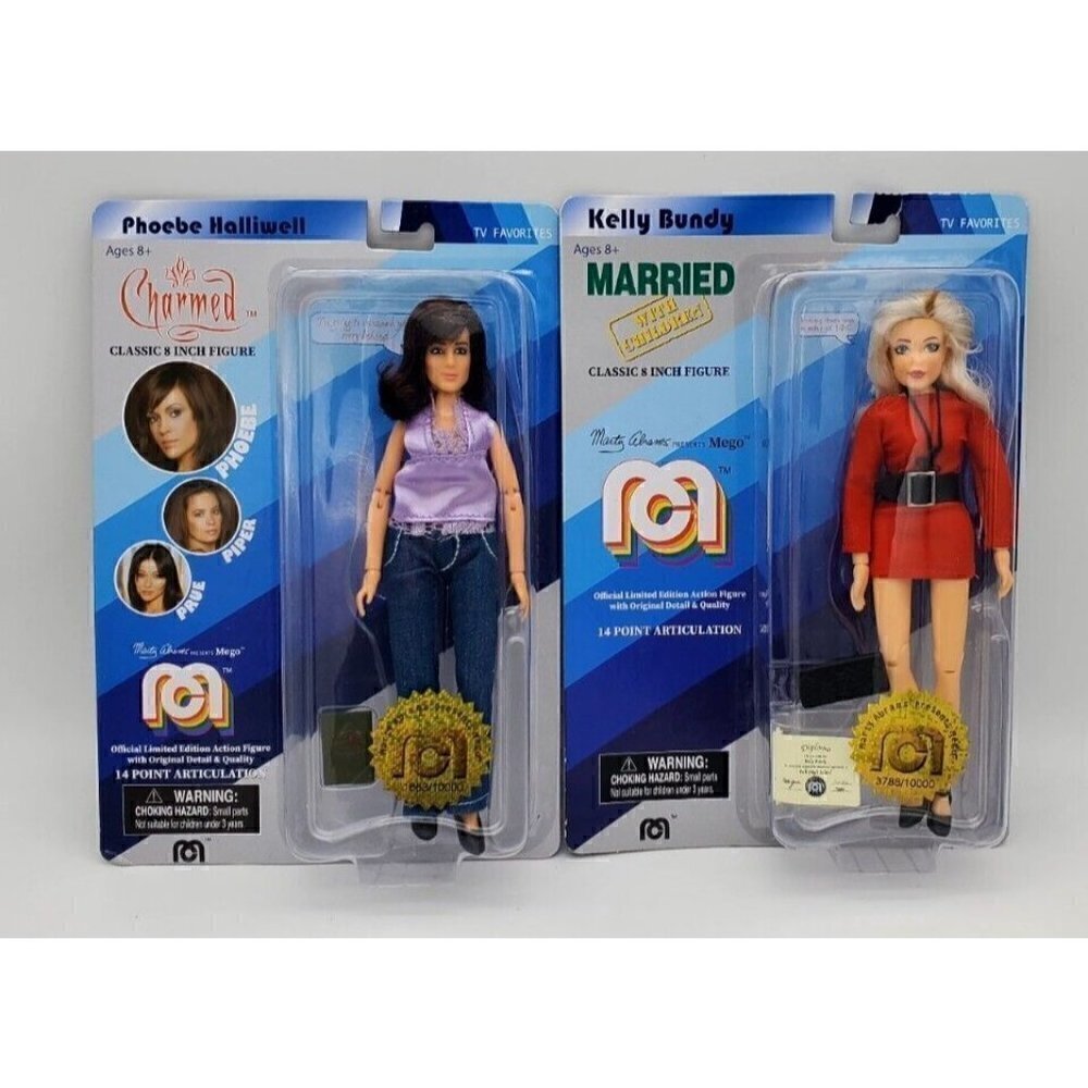 Charmed Phoebe Halliwell and Married Kelly Bundy. Mego Classic 8 Inch Figure